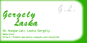 gergely laska business card